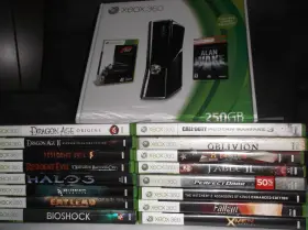 R9g-00001 Microsoft Xbox 360 Console And Game Bundle