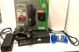 R9g-00048 Microsoft Xbox 360 250gb Black Console With Cords And Box Tested Working