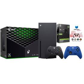 Microsoft Rrt-29939-ms79-sg09 Xbox Series X 1tb Disc Extra Controller Mightyskins Code - Shock Blue