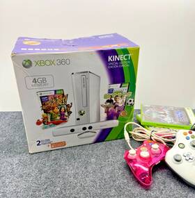 Microsoft S4g-00091 Xbox 360 S 4gb Console 1439 White Bundle Original Box Kinect Games