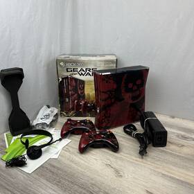 Microsoft Sk4-00001 Xbox 360 S Gears Of War 3 Limited Edition 320gb Box Inserts Controllers Tested