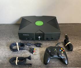 Microsoft X00336-001 Original Xbox Console System Bundle With Controller And Cords - Tested