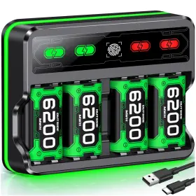 Mocagen 977916571525 4 Pack 6200mah Rechargeable Battery For Xbox Series X S/xbox /elite Cont