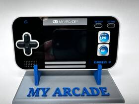 My Arcade 845620039197 Gamer V Classic Pocket Portable Gaming System 220 Retro Games With Stand
