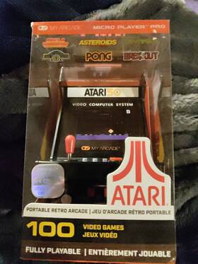 My Arcade Dgunl-7013 Atari Micro Player Pro 100 Video Games 6.75 Inch Mini Machine