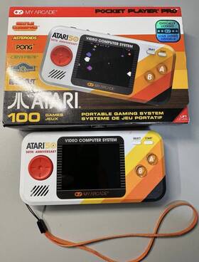 My Arcade Dgunl-7015 Atari Pocket Player Pro Portable Video Game System 100 Games