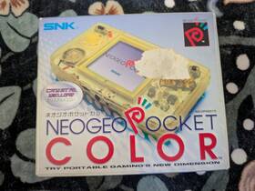 Neogeo Neop66010 Snk Neo Geo Pocket Color Crystal Yellow Handheld Console Cib