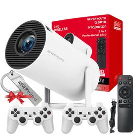 Neveryouyu 705353714191 Arcade Vision Projector With Games Built In 36 000 Retro Game Conso