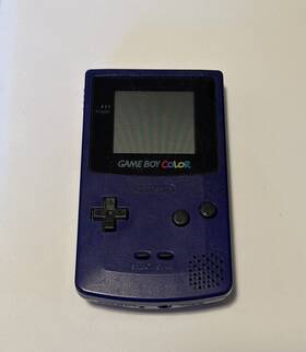 Nintendo 034722839631 Game Boy Color Purple Grape Handheld System Missing Back - Tested