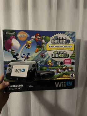 Nintendo 045496311322 Wii U Mario And Luigi Premium Pack 32gb Black Handheld System