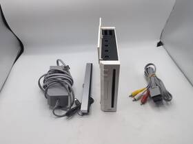 Nintendo 045496342074 Backwards Compatible White Wii Console With Cables For Parts Bad Laser