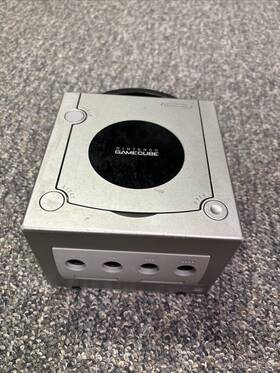 Nintendo 045496370114 Gamecube Launch Edition Silver/platinum Console Works No Cords