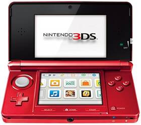 Nintendo 045496500160 Console 3ds Metallic Red Very Good Portable System 6z