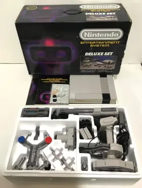 Nintendo 045496610012 Vintage Nes 1985 Deluxe Set With Rob The Robot Complete Tested Working