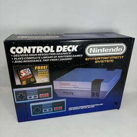 Nintendo 045496610029 Nes Control Deck Console Box Controller 1985 Bundle Excellent Read