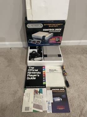 Nintendo 045496610036 Nes Control Deck Official Players Guide Version Cib Complete In Box
