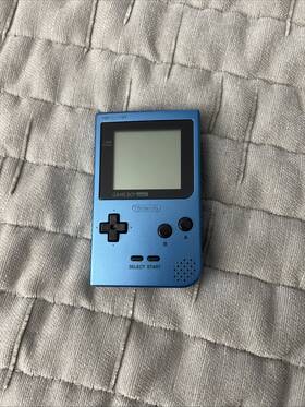 Nintendo 045496710644 Game Boy Pocket Launch Edition Ice Blue Handheld System