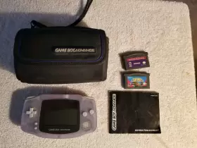 Nintendo 045496712105 Game Boy Advance Gba Clear Glacier Handheld W Case Games Manual Tested Nintendo 045496712105 Game Boy Advance Gba Clear Glacier Handheld W Case Games Manual Tested