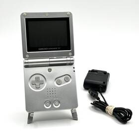 Nintendo 045496714062 Gameboy Advance Sp Platinum Ags 001 Tested Working With Charge Cable