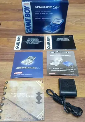 Nintendo 045496714512 Game Boy Advance Sp Cobalt Blue Box Manuals Charger Only No Gameboy