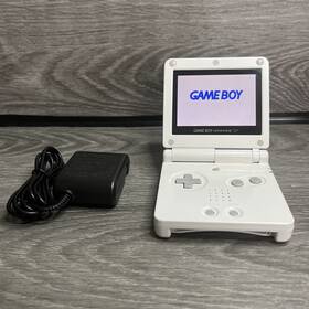 Nintendo 045496716127 Gameboy Advance Sp Ags 101 Gba Custom Gloss White With Charger