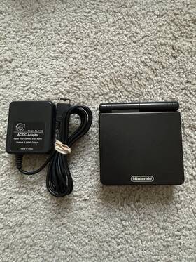 Nintendo 045496716448 Game Boy Advance Sp Onyx Black Handheld System Tested And Works