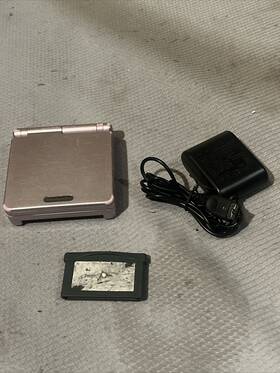 Nintendo 045496717278 Game Boy Advance Gba Sp Ags 101 System Pearl Pink With Charger And Japanese
