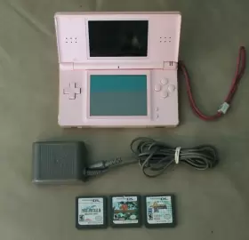 Nintendo 045496718459 Ds Lite Console - Coral Pink With 3 Games Nintendo 045496718459 Ds Lite Console - Coral Pink With 3 Games