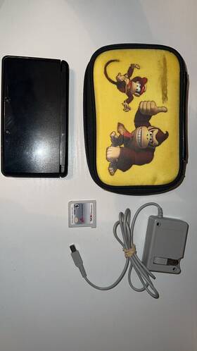 Nintendo 045496719210 3ds Cosmo Black With Mario Kart 7 Tested And Working