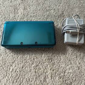 Nintendo 045496719227 3ds Handheld System - Aqua Blue With Charger Tested