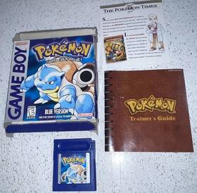 Nintendo 045496730826 Pokemon Blue Error Rare Game Boy With Box Cib Tested Saves Complete