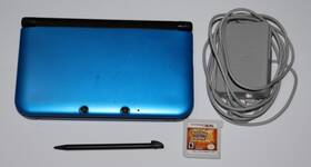 Nintendo 045496780043 3ds Xl Handheld Console - Blue/black And Pokemon Sun