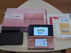 Nintendo 045496780326 3ds - Pearl Pink Cib With Charger Preloaded Pokemon Bank And 10 Games