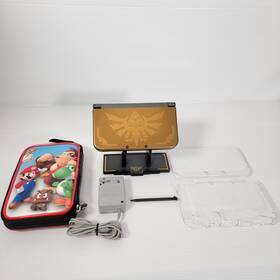 Nintendo 045496781866 New 3ds Xl Zelda Hyrule Edition Gold - With 65 Games Pok Mon