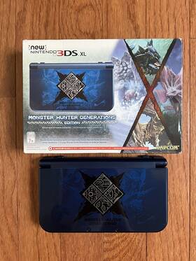 Nintendo 045496782009 3ds Xl Monster Hunter Generations Edition - Blue Cfw