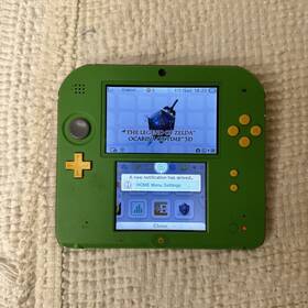 Nintendo 045496782207 2ds Legend Of Zelda Ocarina Time 4gb Green Console Rare