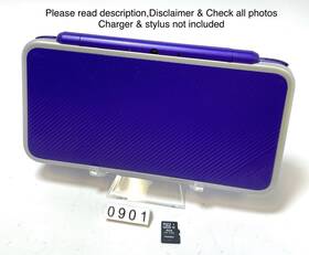 Nintendo 045496782498 2ds Xl Purple/silver Console With 4gb Micro Sd In Good Condition