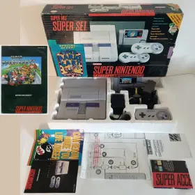 Nintendo 045496810115 Snes Super Console In Box With Mario Kart 1992 Nintendo 045496810115 Snes Super Console In Box With Mario Kart 1992
