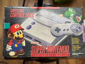 Nintendo 045496810573 Super Nes Snes Jr Console In Box With Controller Cords New Cib