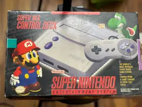 Nintendo 045496810573 Super Nes Snes Jr Console In Box With Controller Cords New Cib