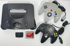Nus-001 Nintendo 045496850012 64 Console 2 Controllers Bundle With Memory Card Free Ship