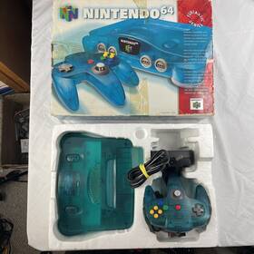 Nintendo 045496850531 64 Ice Blue Funtastic Console In Original Box W Styrofoam Us Model