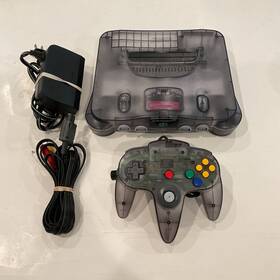 Nintendo 045496850586 64 Oem Smoke Grey Console Controller Clear Funtastic Translucent N64