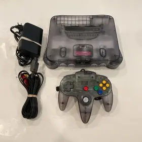 Nintendo 045496850586 64 Oem Smoke Grey Console Controller Clear Funtastic Translucent N64