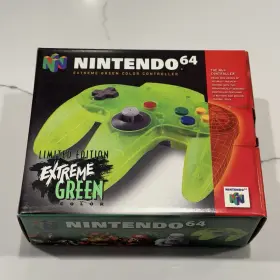 Nintendo 045496860141 64 N64 Extreme Green Limited Edition Controller Oem Mint/nm Box Tested