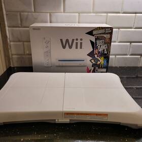 Nintendo 045496880897 Wii Bundle White Console. Remote Plus Balance Board. No Game