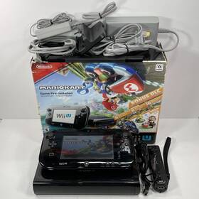 Nintendo 045496881733 Wii U Mario Kart 8 Deluxe Console System With Motionplus Box Cib Tested