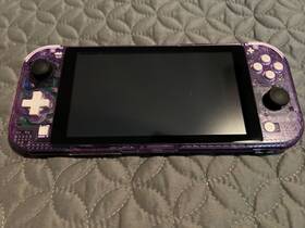 Nintendo 045496884536 Switch Lite Console Purple Transparent Case