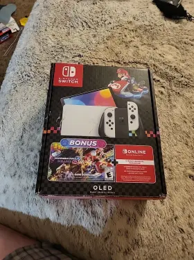 Nintendo 045496885236 Switch Oled Console And Mario Kart 8 Deluxe Bundle With Online