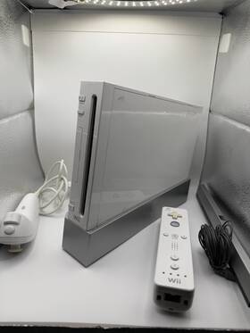 Nintendo 045496900045 Wii Console With 1 Controller And Cables - Tested